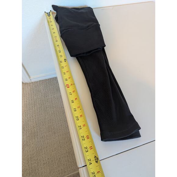 Athleta Mudra 7/8 Tight Black Mesh Panel Leggings Women Size XS Yoga Workout - Picture 9 of 11